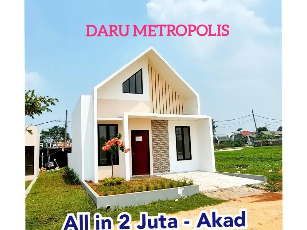 Tanpa BI cheking, Stasiun Daru hanya 300 meter, Rumah dalam cluster