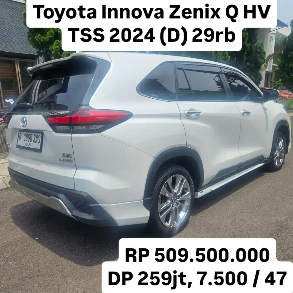 Antik KM 29rb.. Toyota Innova Zenix Q HV TSS 2024 (D)