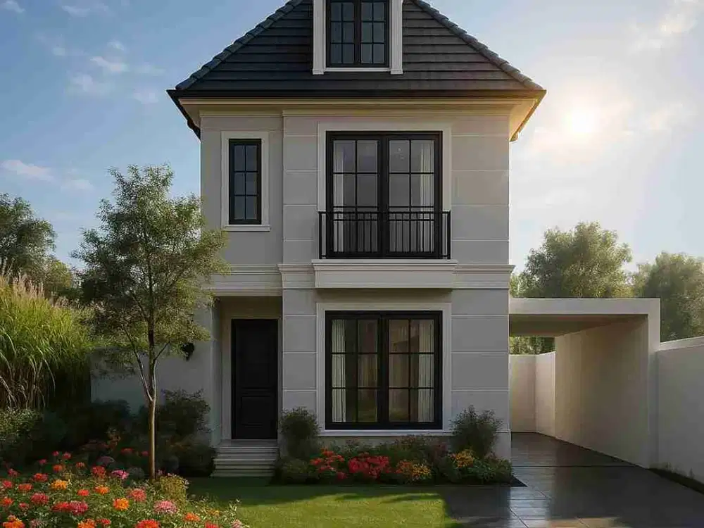 Rumah 2 Lantai Bergaya Eropa Modern, Desain Elegan & Lokasi Strategis di Kota Malang