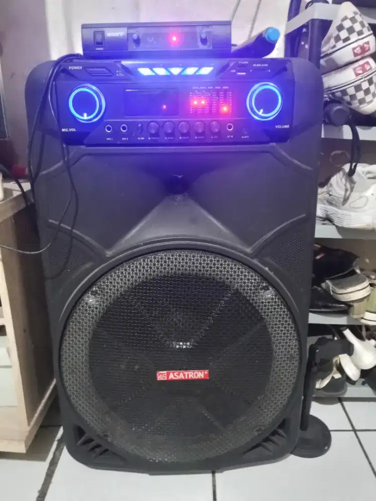 Speaker bluetooth asatron 15inch tipe 8881 suara mantap