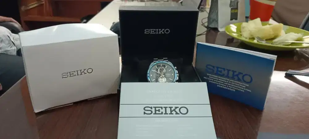 Jam Tangan Seiko Chronograph Stainless Steel