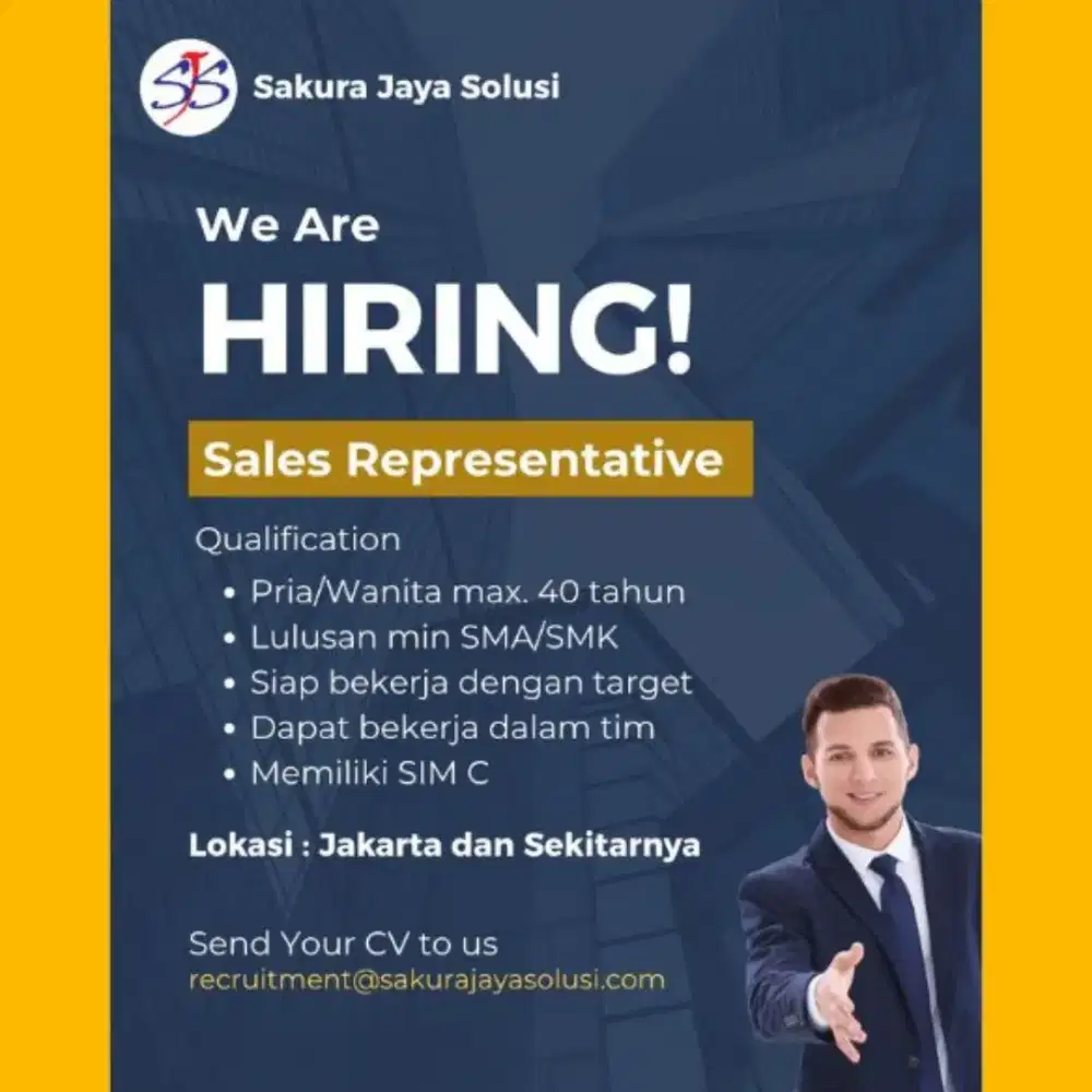 Loker Sales Canvasing B2B Perlengkapan Kantor