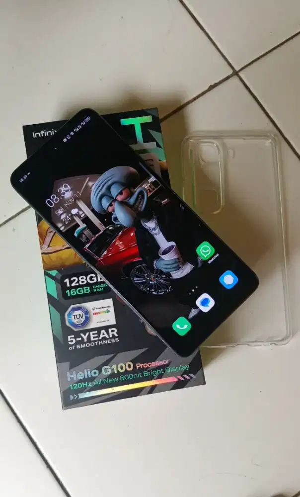 Infinix hot 50 8+8 128 G100 no minus