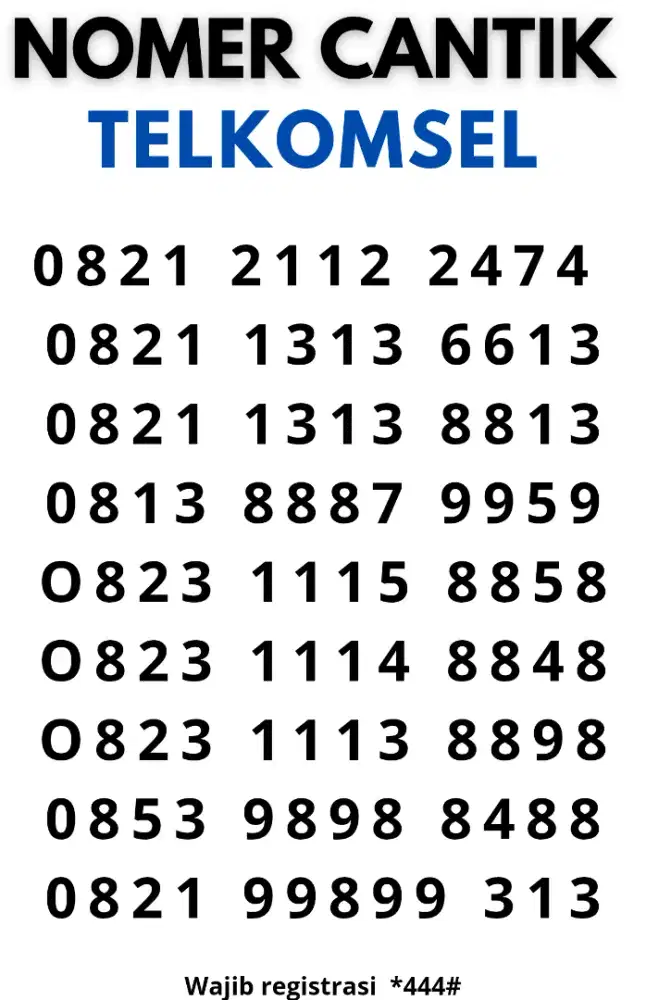 NOMER CANTIK TELKOMSEL,, HARGA TERJANGKAU