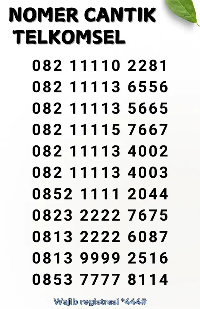 nomer cantik Telkomsel,, harga terjangkau