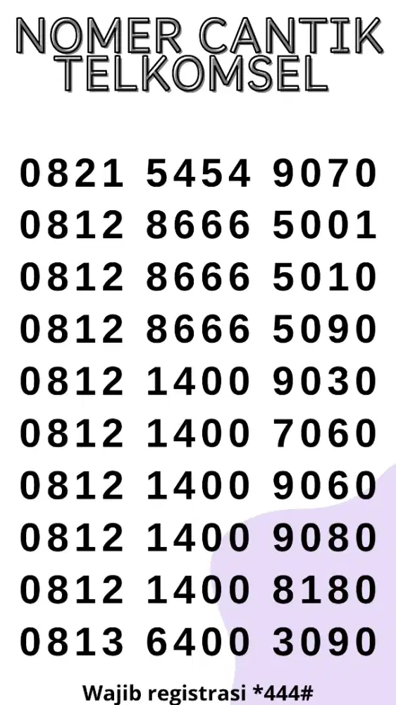 NOMER CANTIK TELKOMSEL , HARGA TERJANGKAU