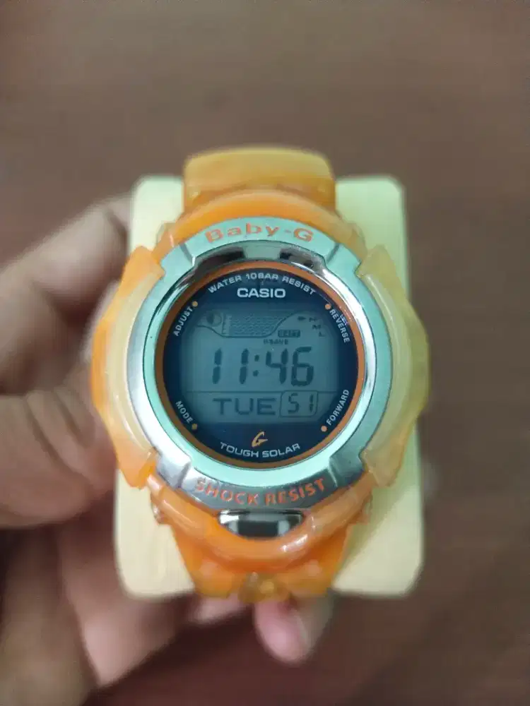 Casio Baby-g BGX-220 Tough Solar Orange Jelly Mulus