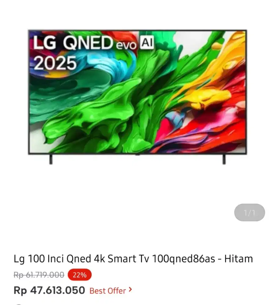LG SMART TV 4K 100 INCI