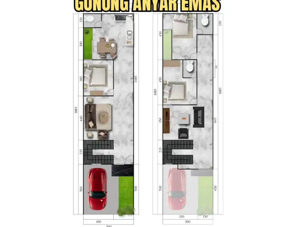 ‼️GANG TERDEPAN‼️ BARU GRESS RUMAH GUNUNG ANYAR EMAS RUNGKUT. DEKAT MERR, TOL, UPN, Dsb (INDEN)