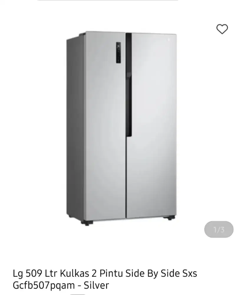 KULKAS LG SIDE BY SIDE KAPASITAS 509L