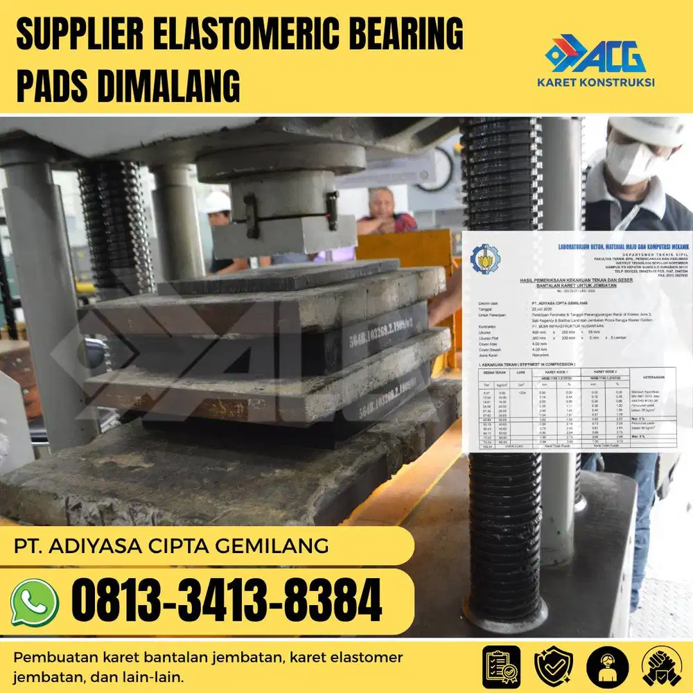 Supplier elastomeric bearing pads di malang