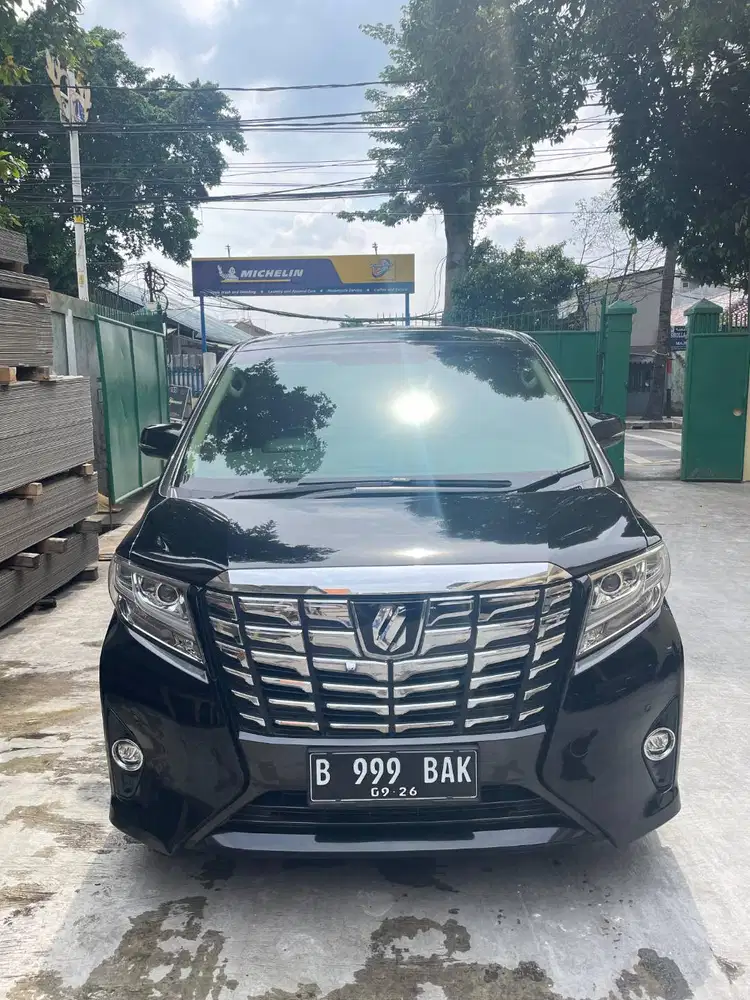 Toyota Alphard 2.5 G AT Tahun 2016 Hitam Terawat