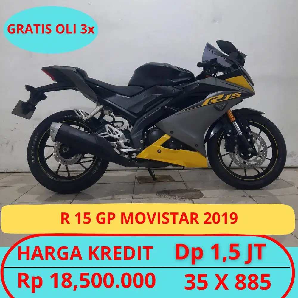 YAMAHA R15 GP MOVISTAR 2019 DP MURAH HANYA 1,5 JT