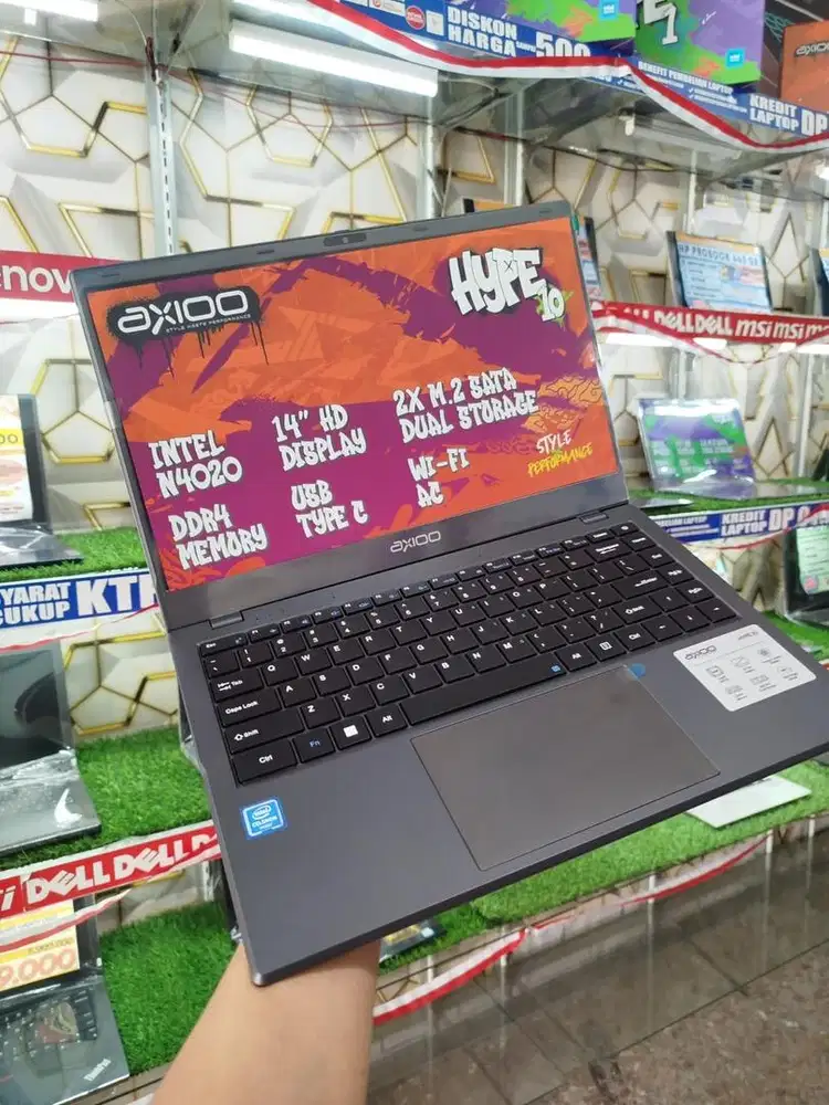 PROMO LAPTOP NEW || AXIOO HYPE 10 || DANA PELAJAR || BISA KREDIT