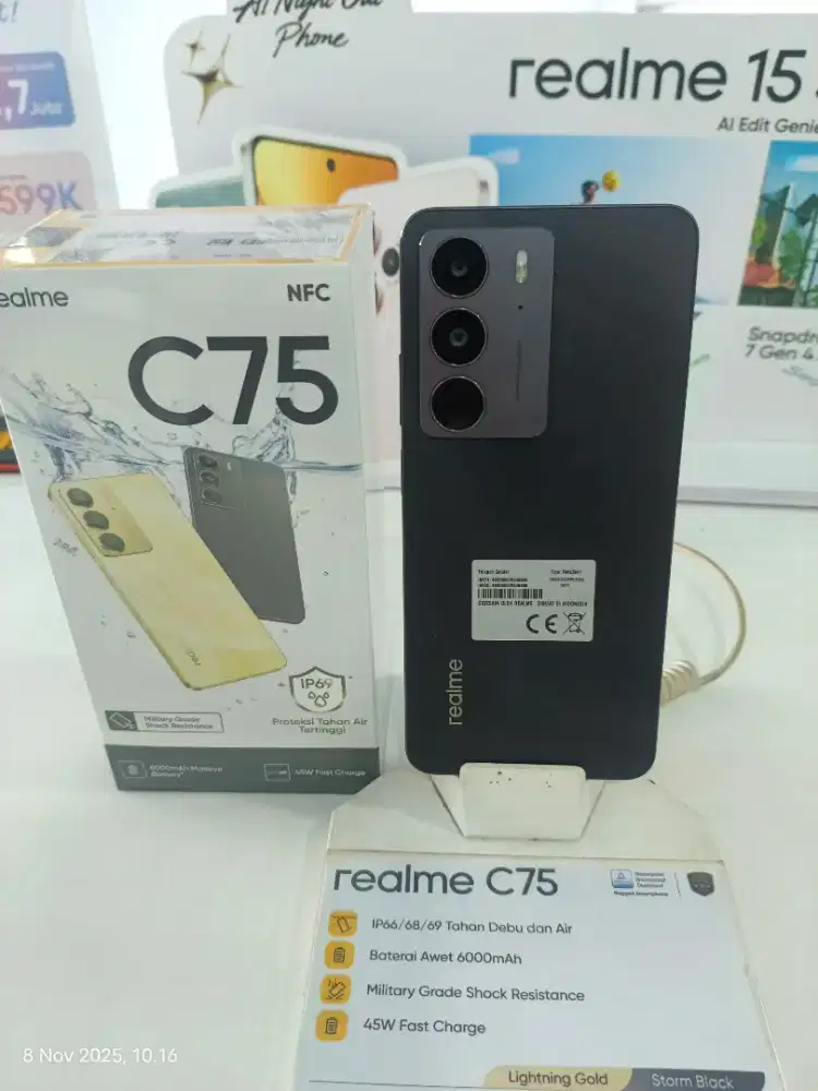 REALME C75 | RAM Besar, Kamera Jernih,tahan air