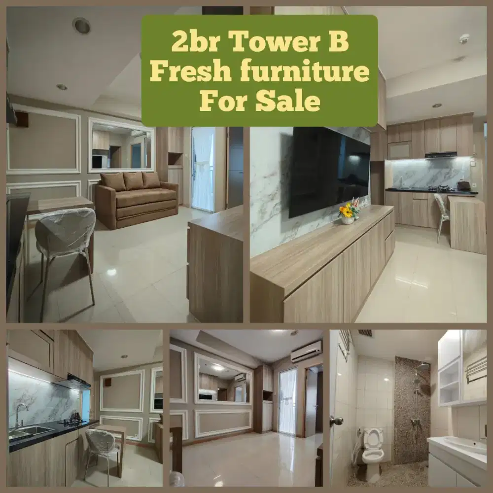 Jual 2BR tower B fresh furniture Bassura City