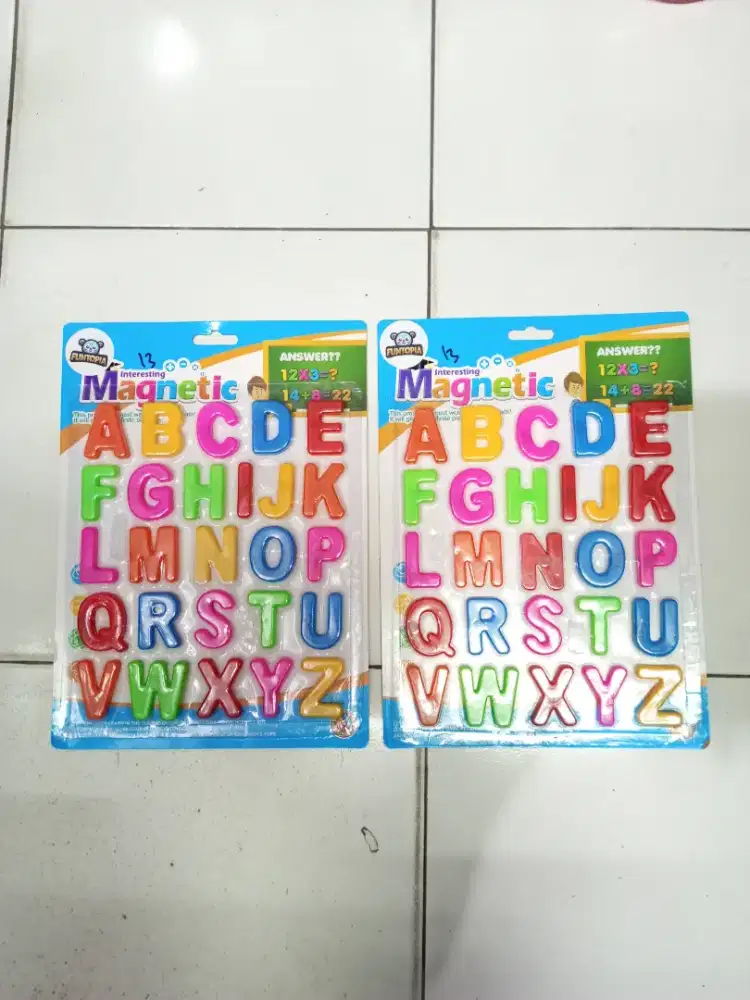 mainan anak magnet huruf