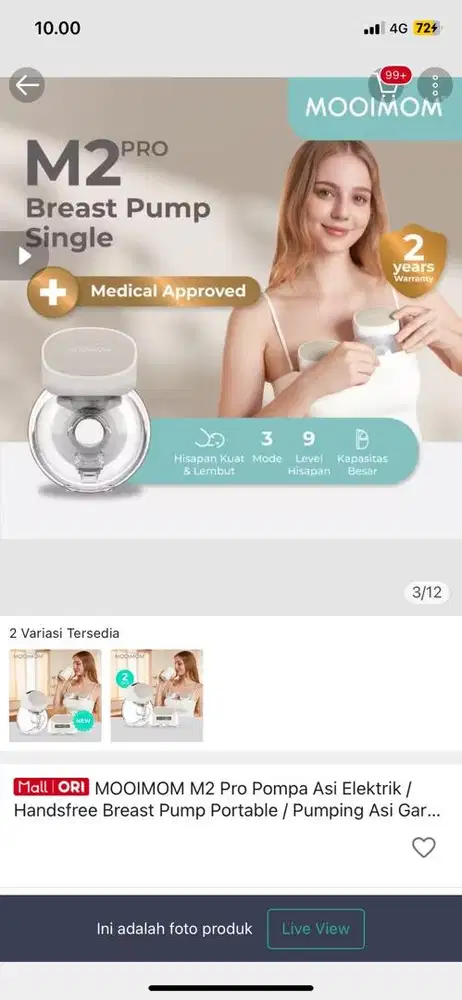 Breast Pump Mooimom M2 Pro