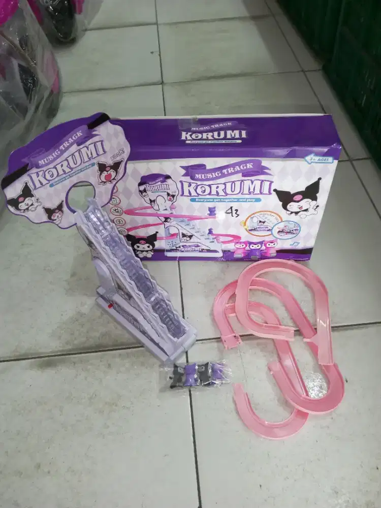 mainan anak slide tangga kuromi