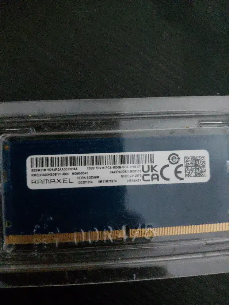 RAM Laptop DDR5 SODIMM 12GB 4800MHz – Mulus Normal