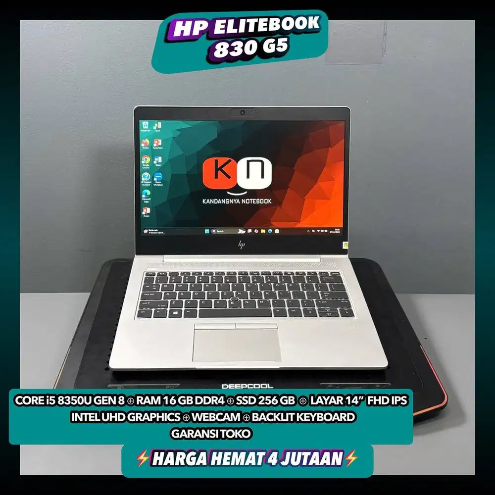 Hp Elitebook 830 G6 i5 Gen8 Ram 16/256GB Layar Fhd Ips
