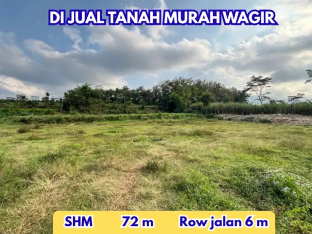 Tanah View Pegunungan di Wagir Hillside Investasi Asri & Sejuk