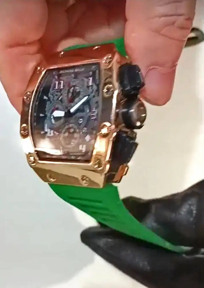 Jam Richard Mille baru crono stopwatch aktif 550rb mewah keren BU