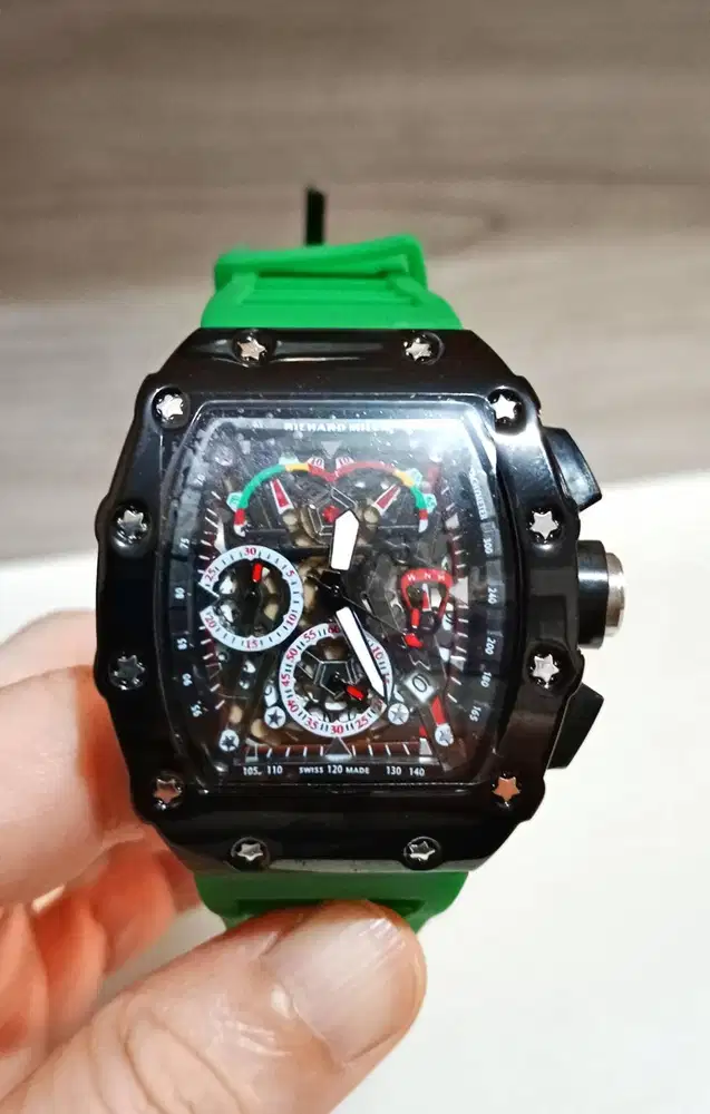 Jam Richard mille mewah beli di kapal cruise crono aktif batt japan bu