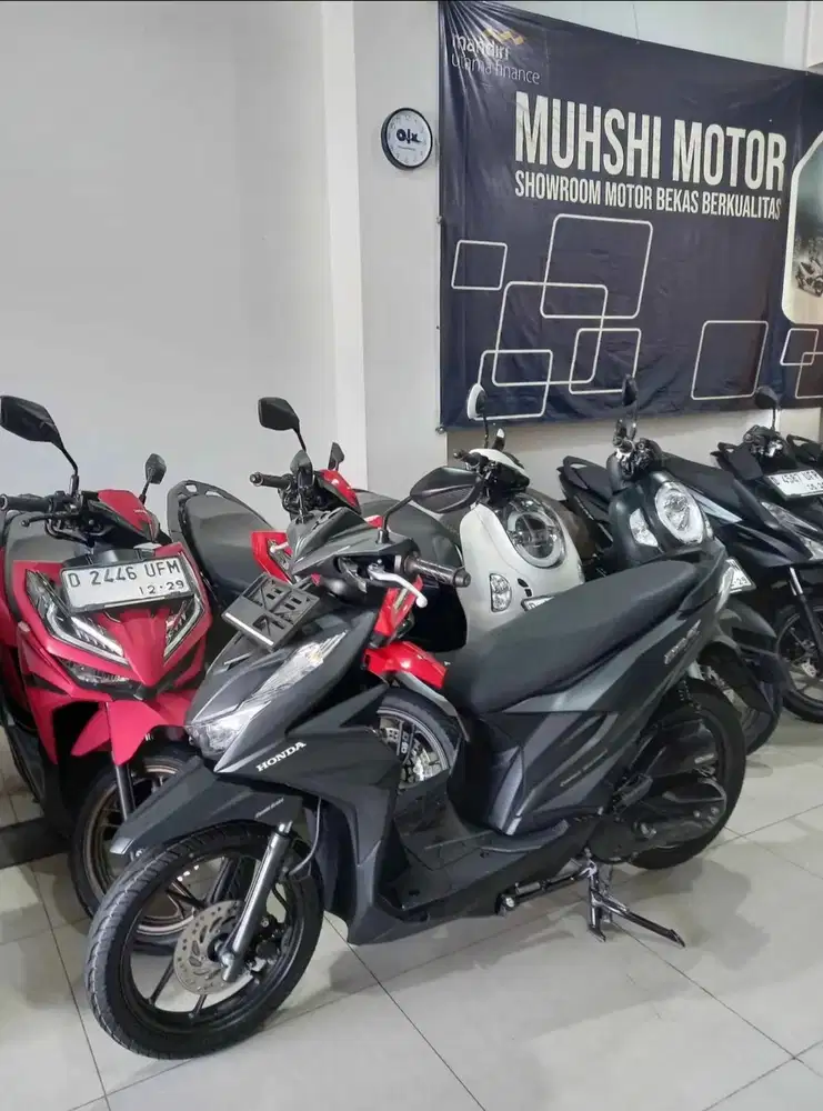 BEAT DELUXE CBS ISS 2021, SEPERTI BARU, MUHSHI MOTOR.