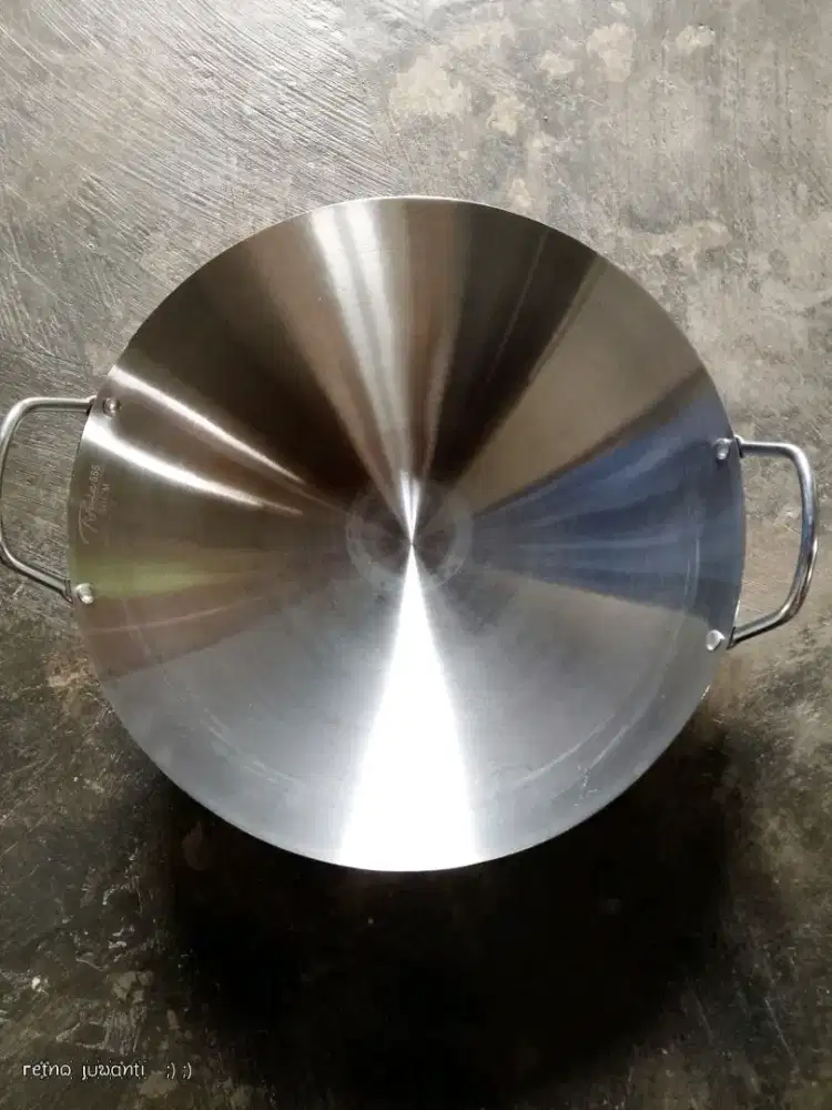 Panci kuali stainless wajan kuali stenlia tebal