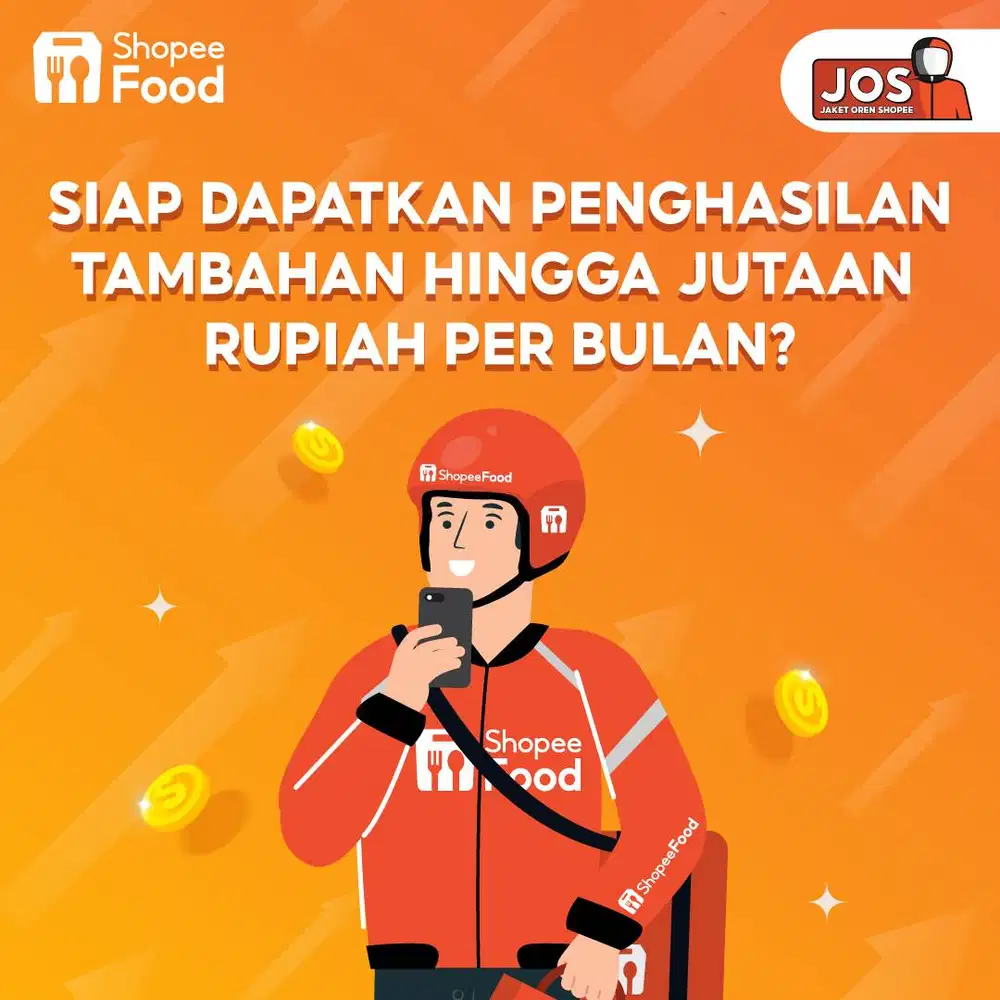 Dibuka Kesempatan Bergabung sebagai Mitra Kurir ShopeeFood!