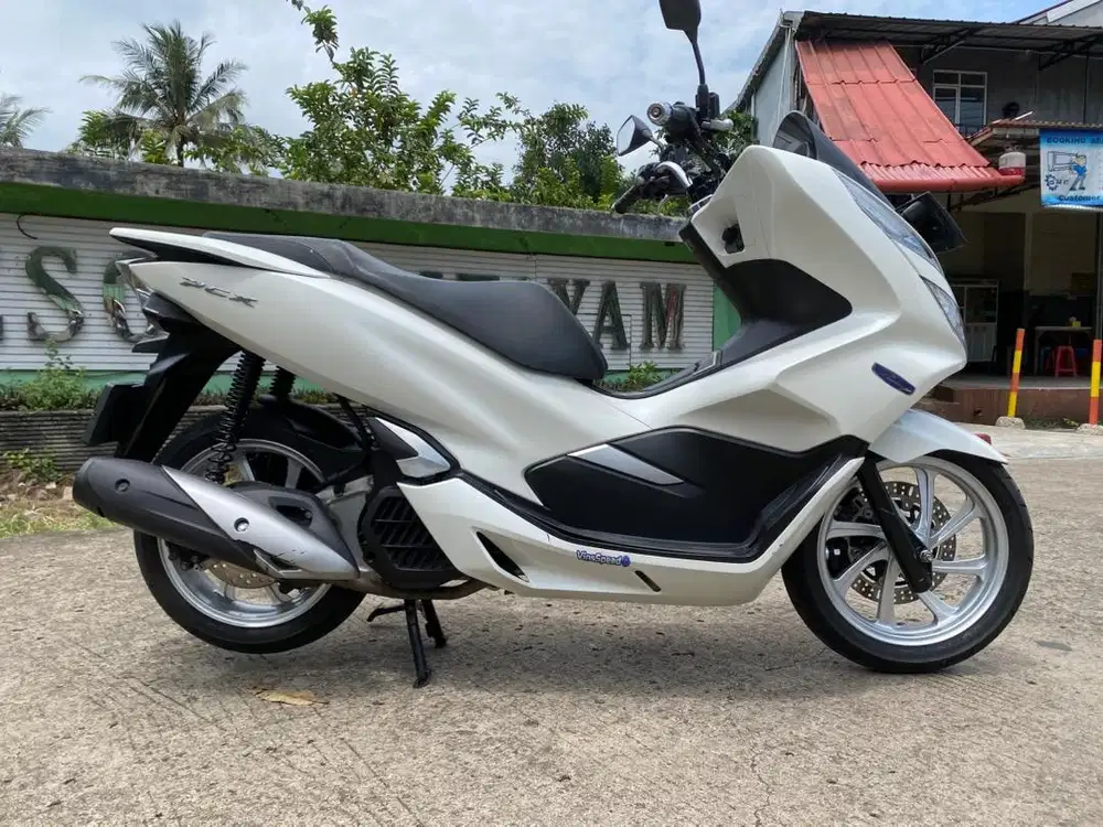 58@: DP:1,450RB B DEPOK HONDA PCX150 OLD CBS PUTIH