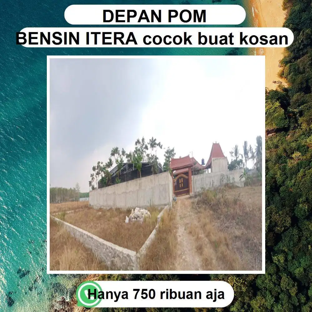 Tanah siap bangun LOKASI SANGAT STRATEGIS dekat DENGAN Kampus ITERA