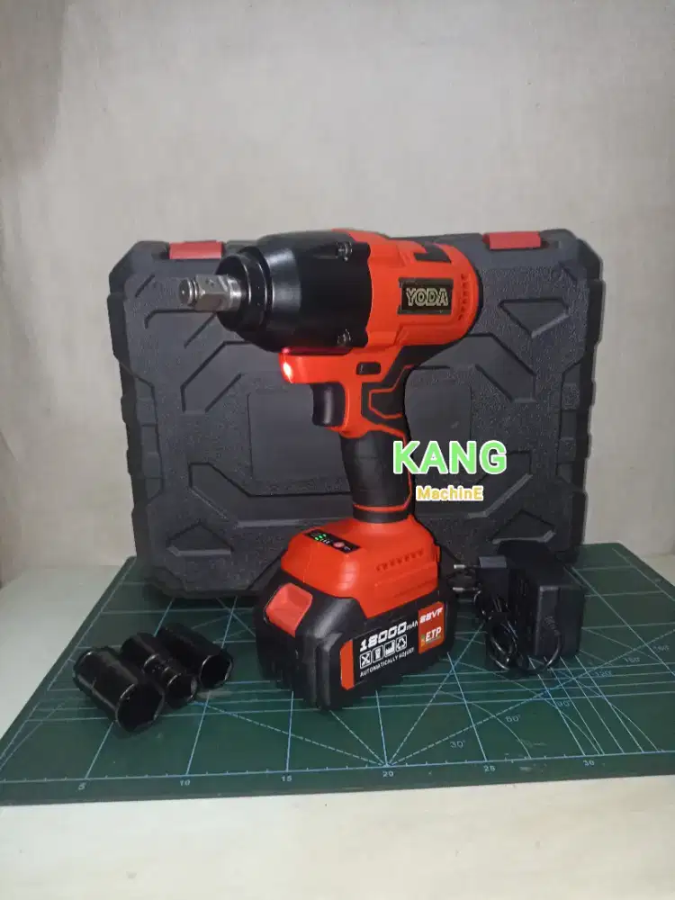 Impact wrench (besar) cordless Yoda DCY700 mesin buka baut baterai