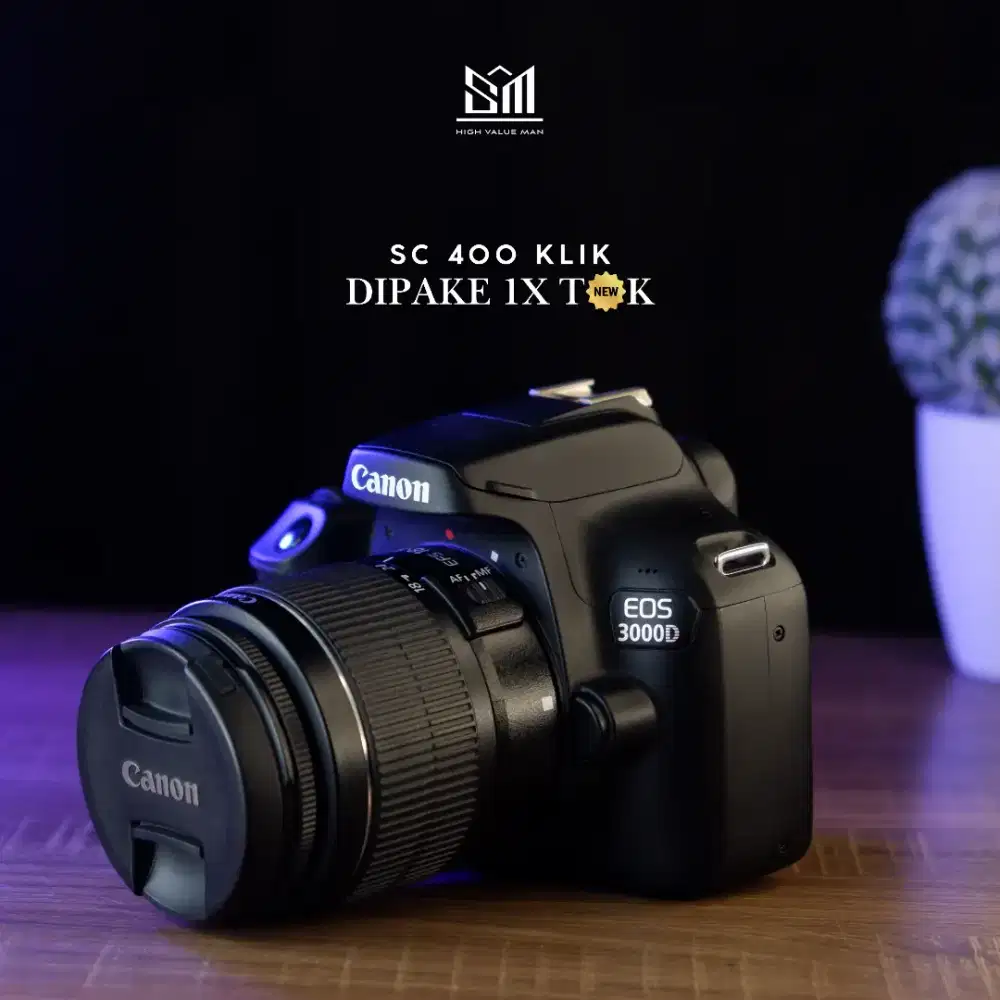 Hemat beli second | Canon 3000D Kit Wifi Likenew Lulus QC