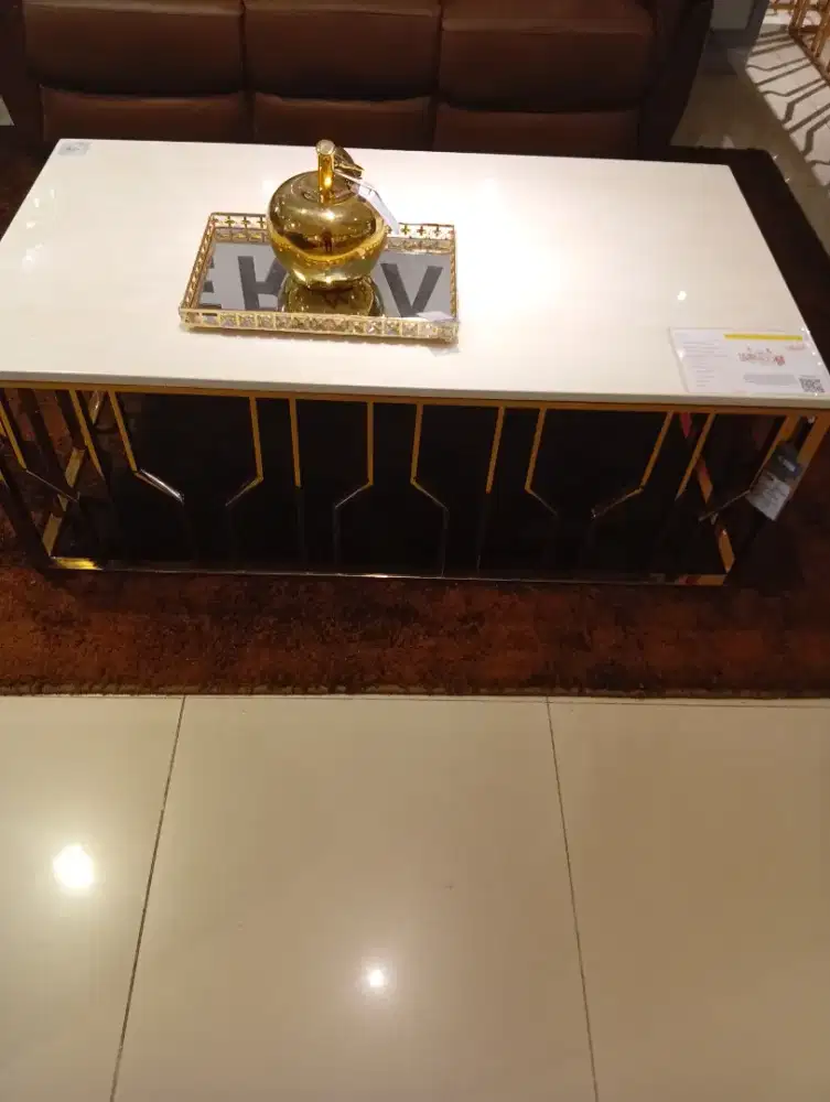 FLEUR CT RECT WHITE ROSE GOLD (U/2)