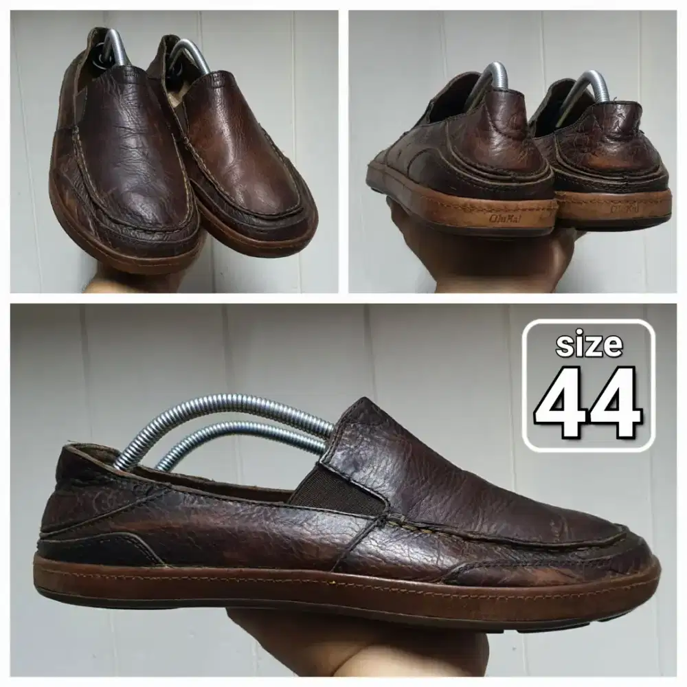 Sepatu Casual Formal OLUKAI Kulit Legit Slipon size 44 Second ori