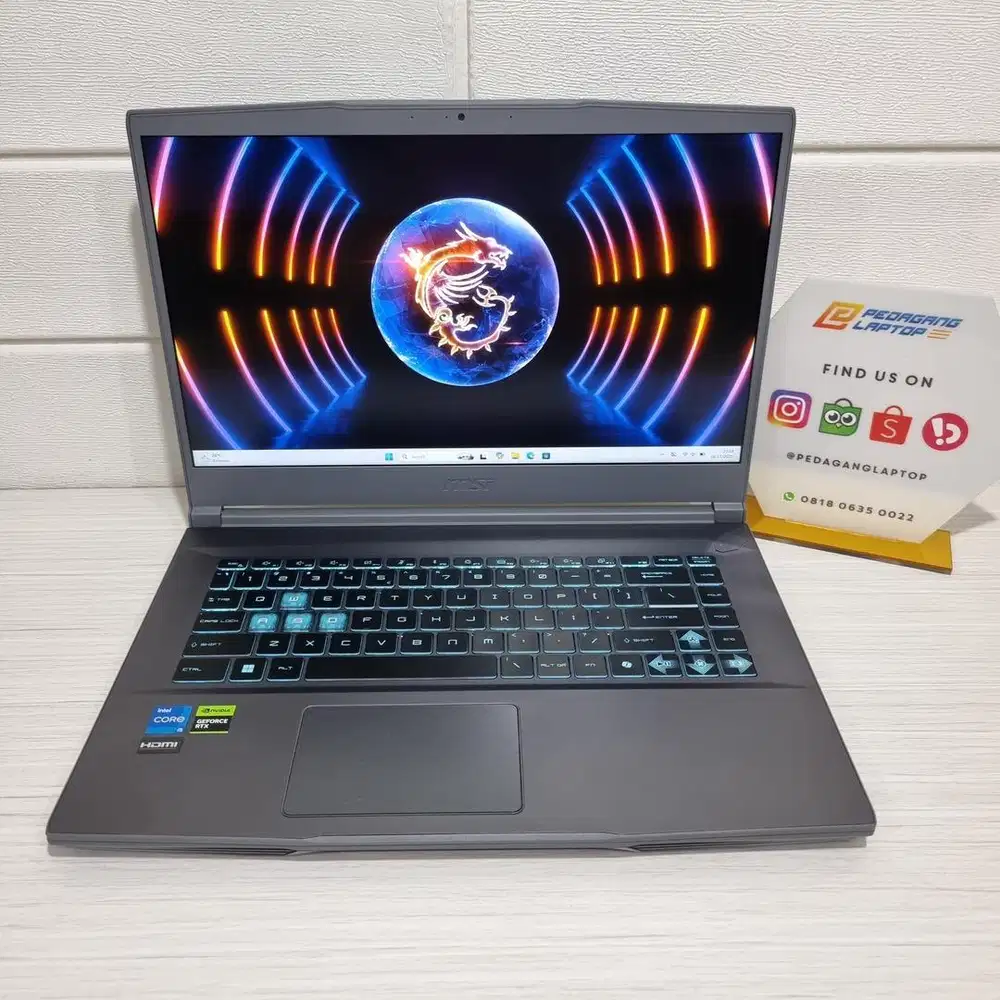Laptop MSI Thin 15 B12UCX Core i5-12450H 8/512GB RTX 2050