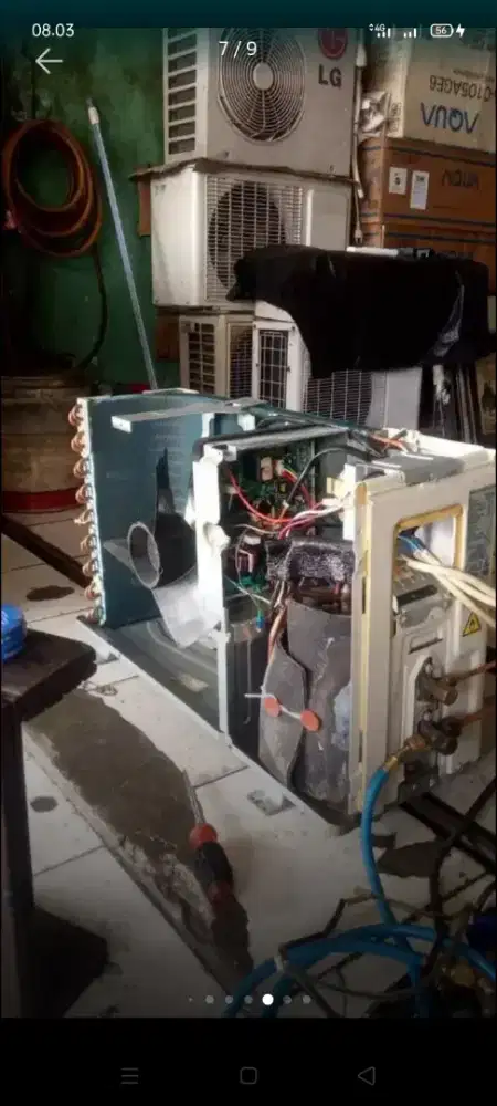 Jasa servis AC kulkas mesin cuci kompa air dll bergaransi