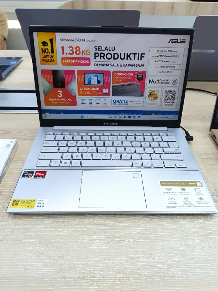 Asus Vivobook 14 Ryzen 5
Cicilan mulai dari 600 ribuan aja ...