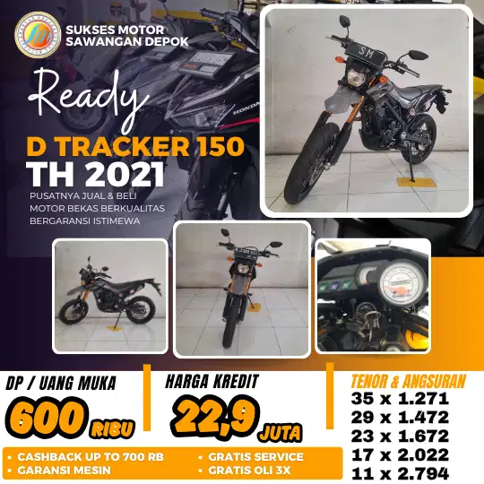 PROMO DP 600 CASH KREDIT KASAWAKI D TRACKER 150 TH 2021 MULUS GARANSI