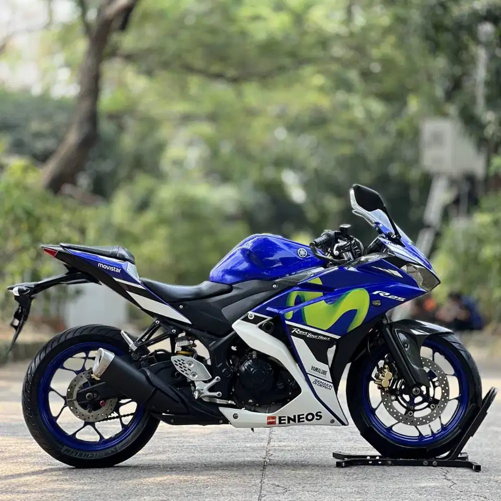 YAMAHA R25 V1 MOVISTAR BIRU 2016 PAJAK PANJANG GASPOL