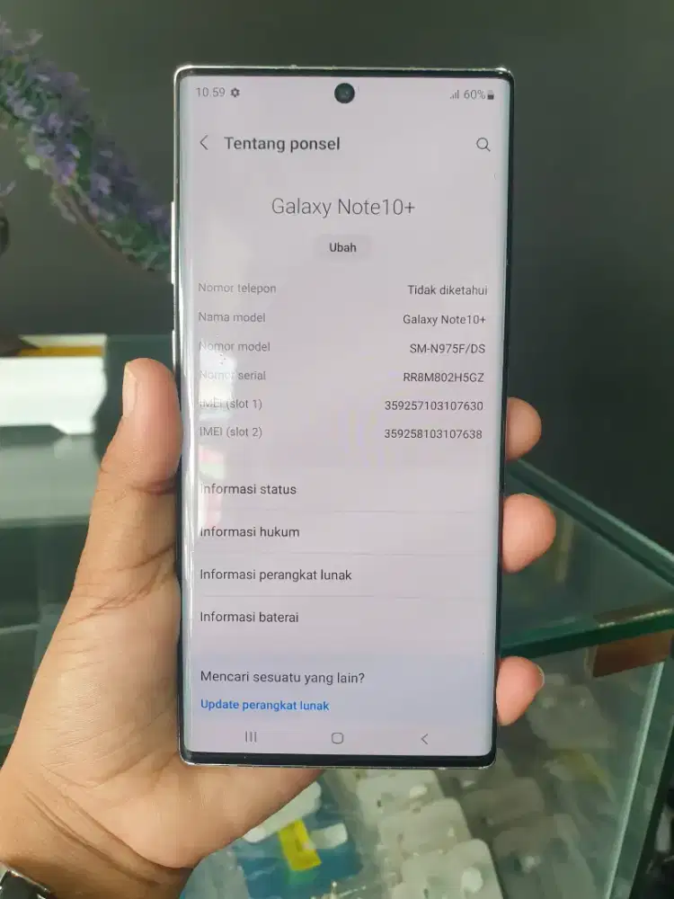 Samsung Galaxy Note 10+ 12/512 - Kondisi Normal, Tanpa Minus