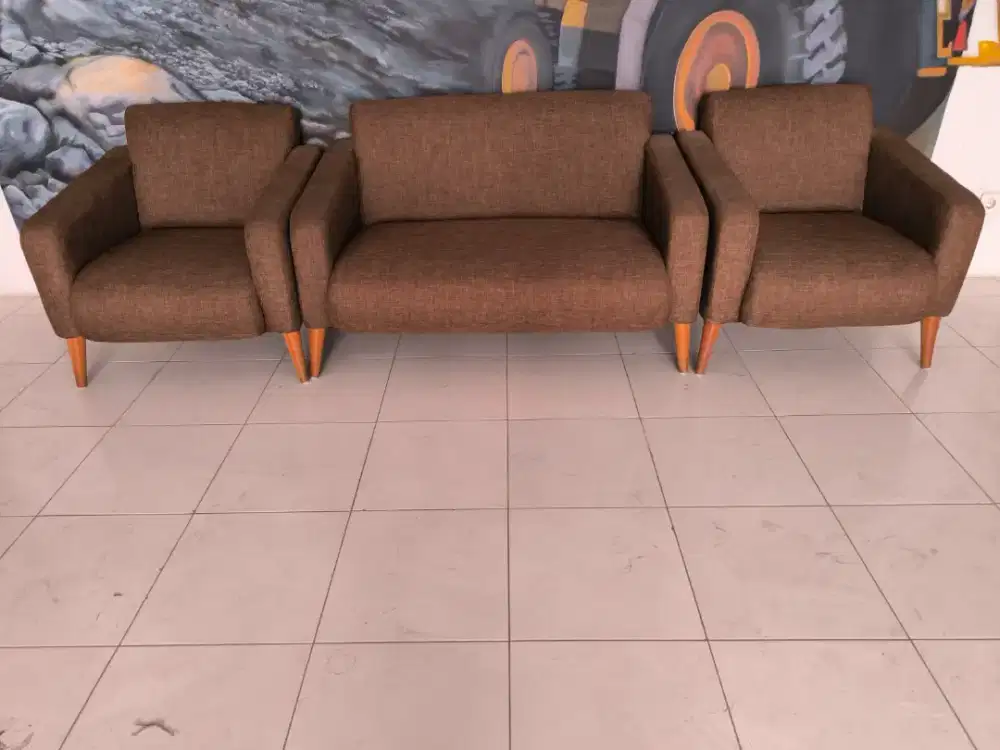 Dijual sofa coklat minimalis
