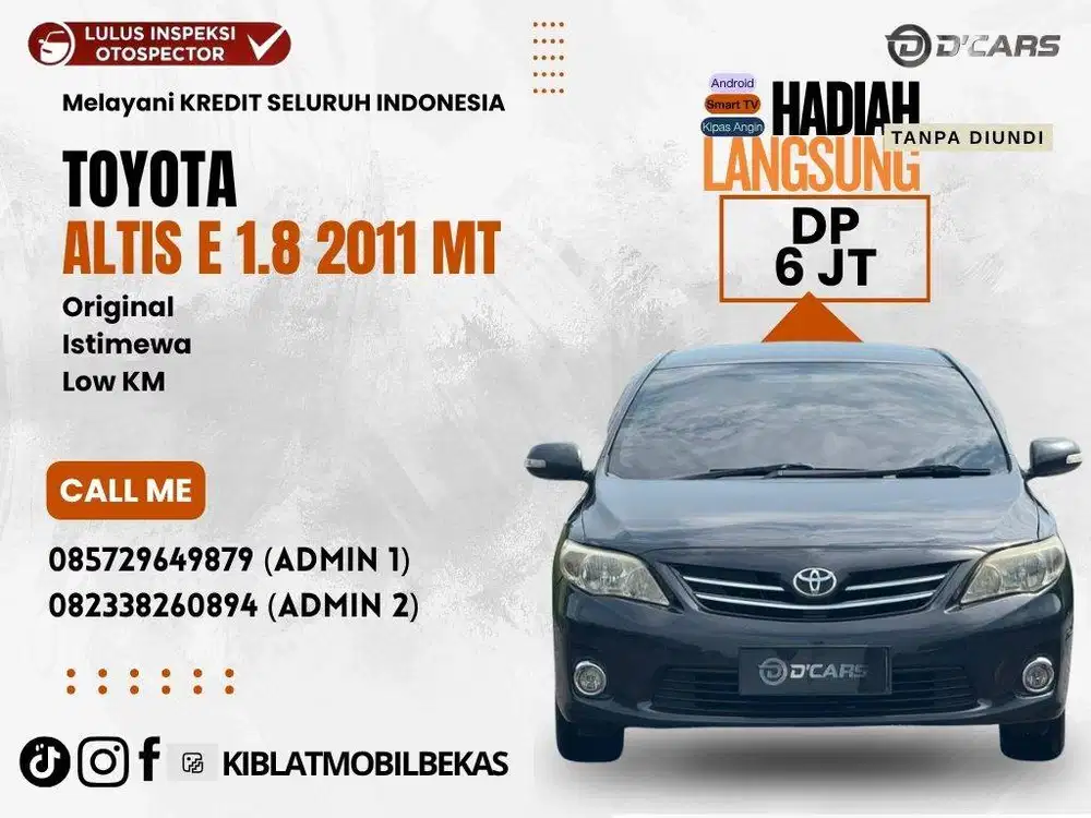 TOYOTA COROLLA ALTIS 1.8 2011 MANUAL ISTIMEWA