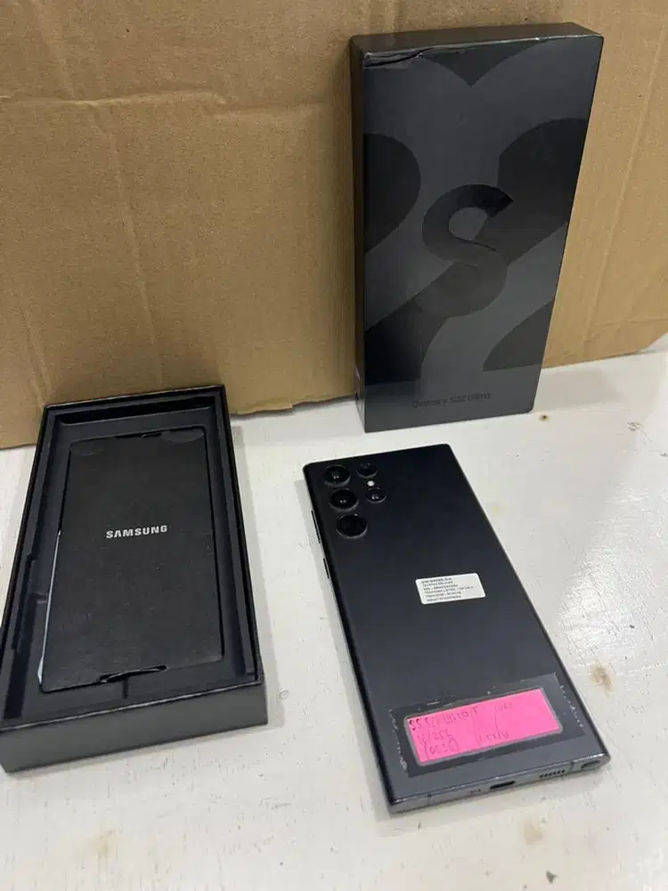 SAMSUNG S22 ULTRA 12/256GB BLACK GARANSI RESMI 2ND