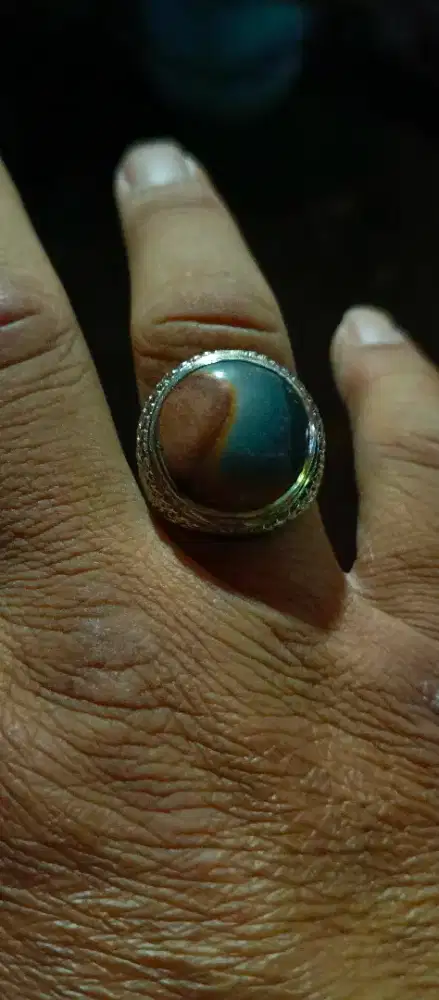 Batu badar Daud motif yinyang