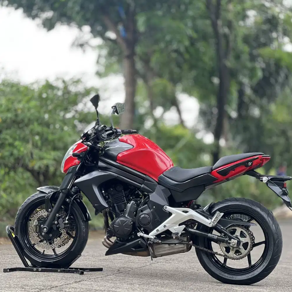 KAWASAKI ER6N MERAH 2012 KM 15K PAJAK PANJANG SIAP GASPOL