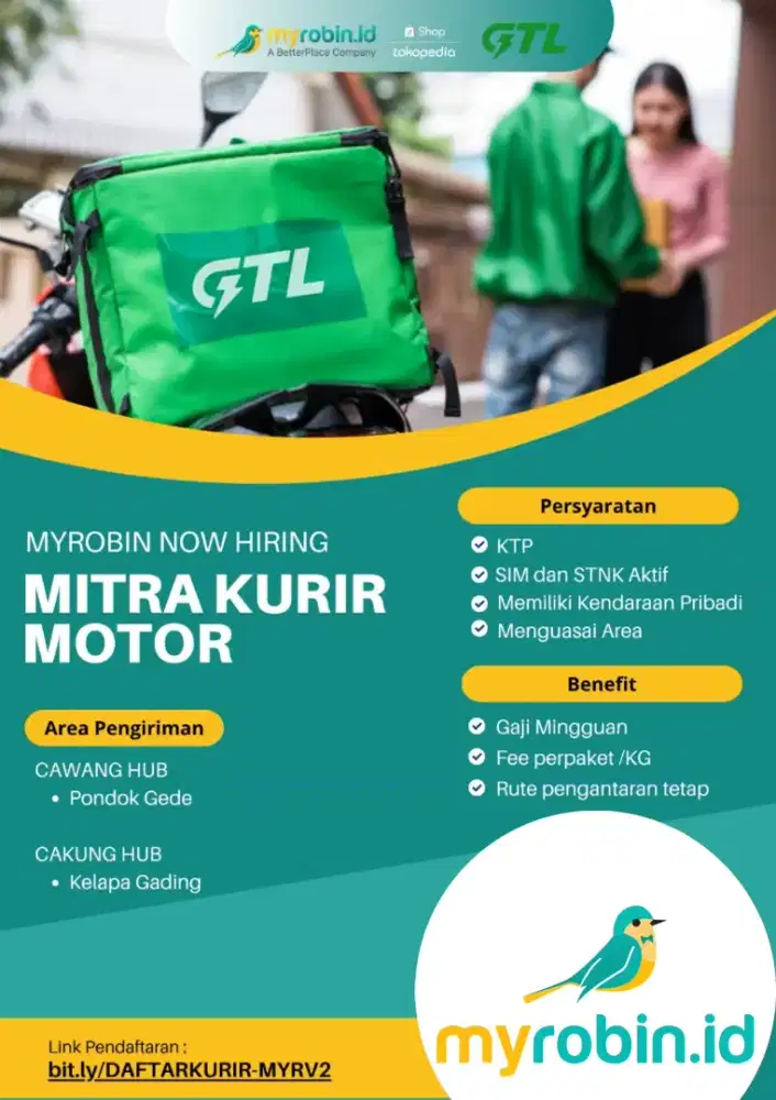 Kurir GTL Cakung Hub area kelapa gading