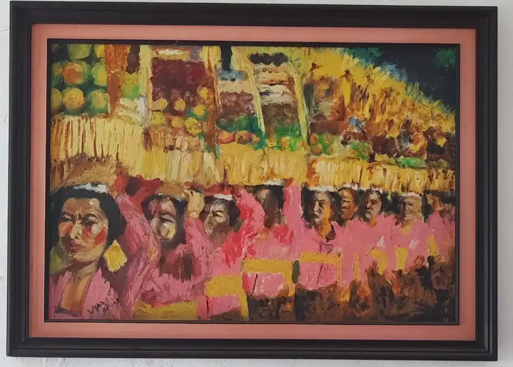 Lukisan Bali Adat Gebogan